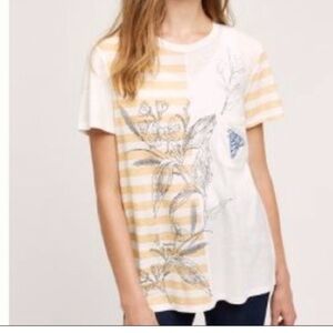 Anthropologie  Postmark Striped  Shirt Size Medium